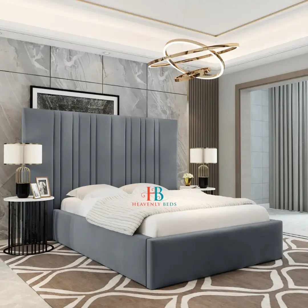 Oversize headboard bed frame