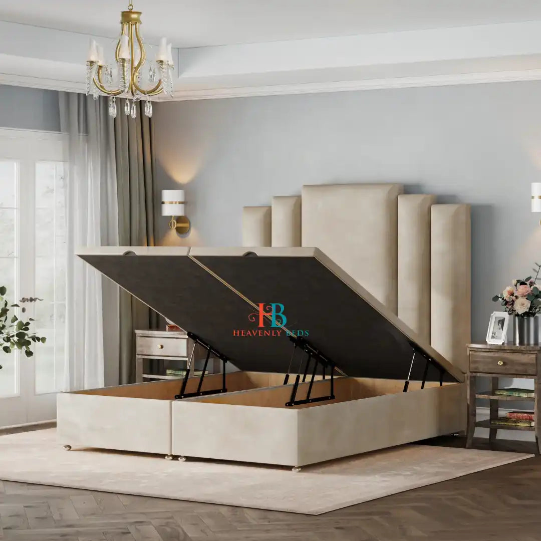 Kingsize ottoman divan bed set