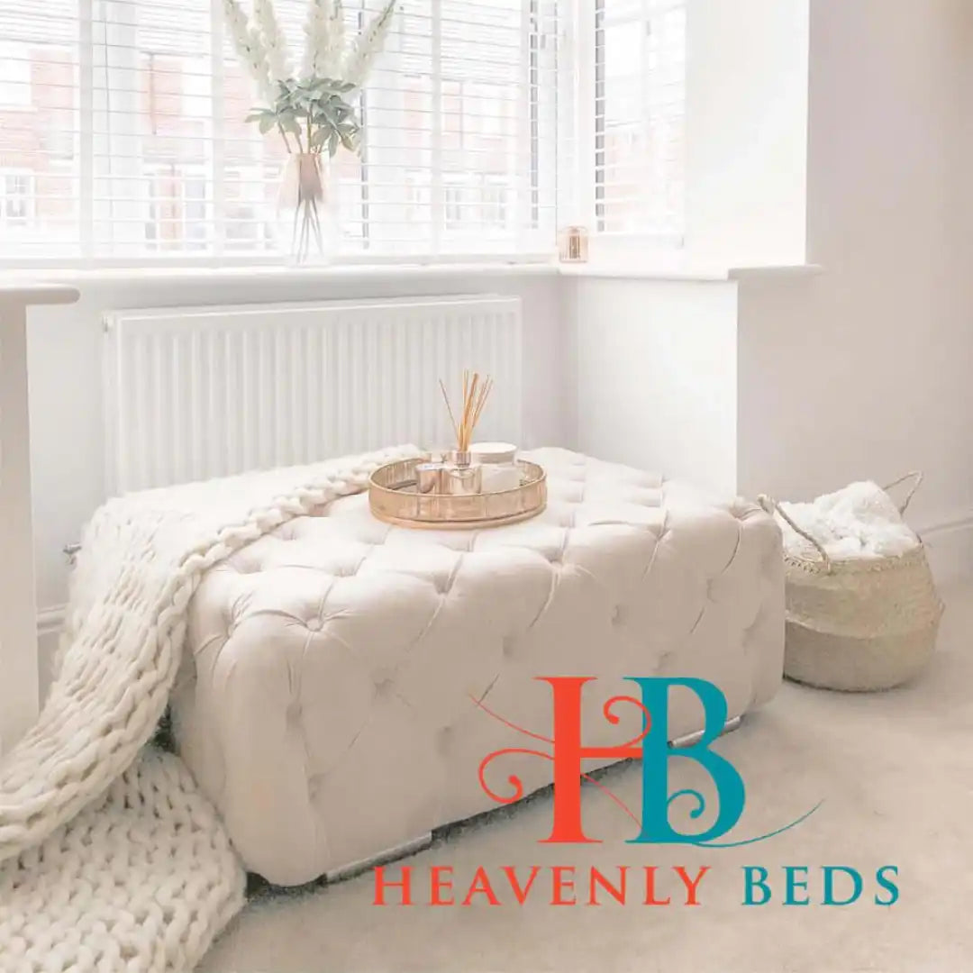 Footstool with Chrome Legs - 3FT X 2FT X 17" Height pouffe