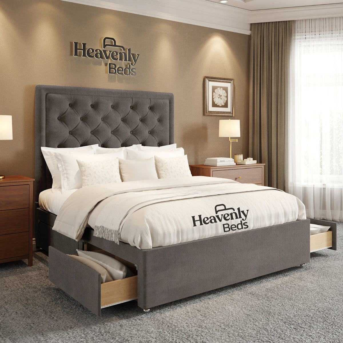 Nilson Divan Bed With Drawer Storage - Heavenlybeds