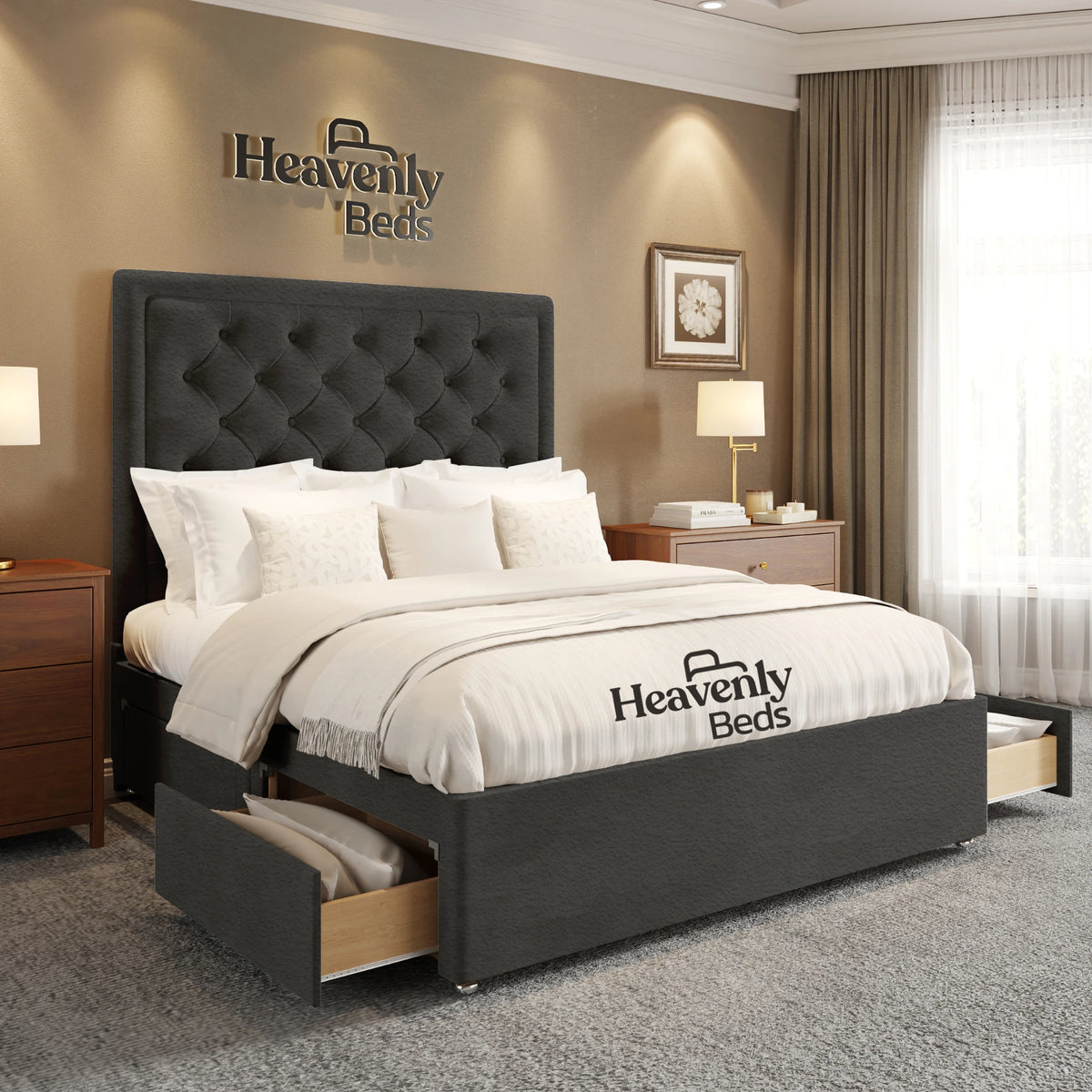 Nilson Divan Bed With Drawer Storage - Heavenlybeds