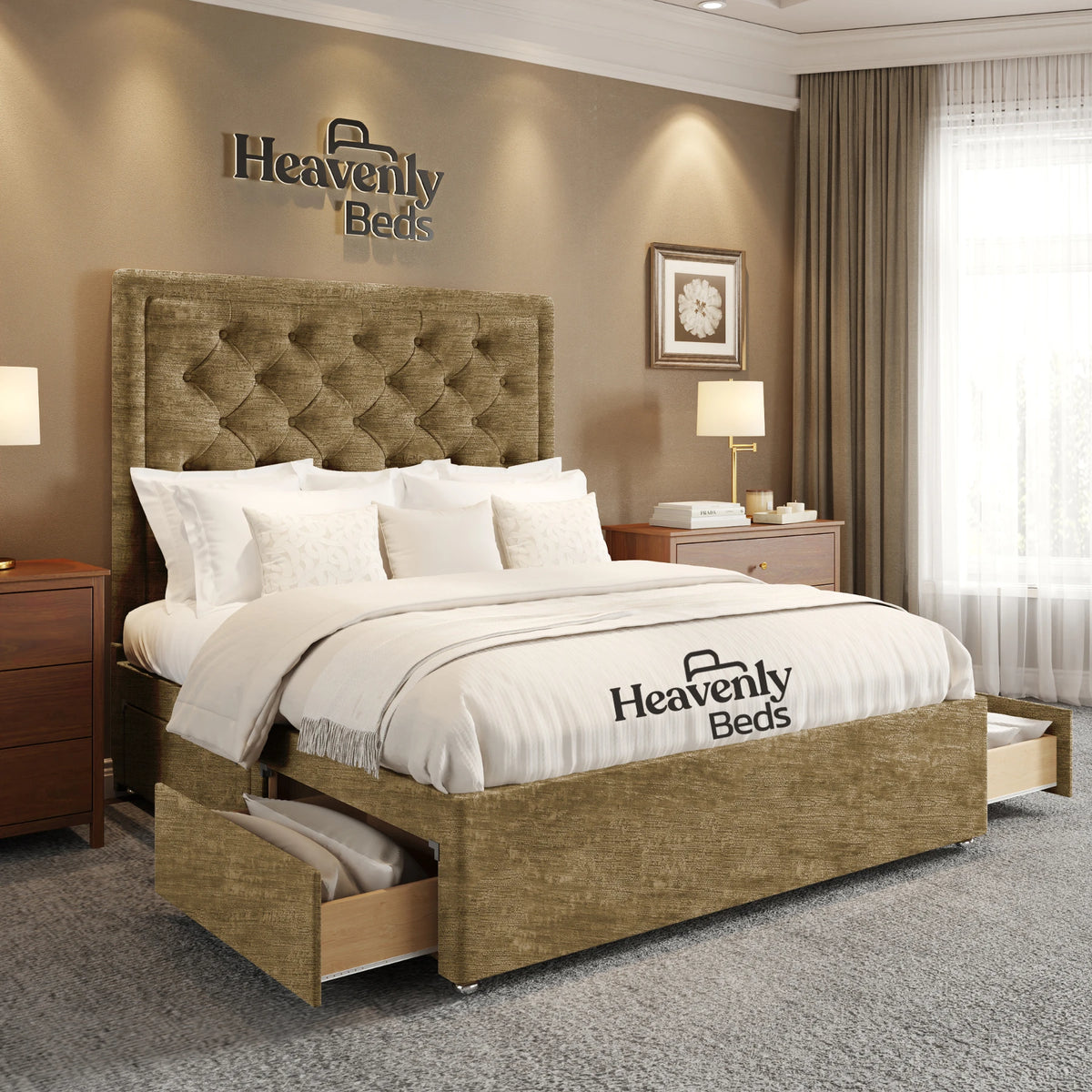 Nilson Divan Bed With Drawer Storage - Heavenlybeds
