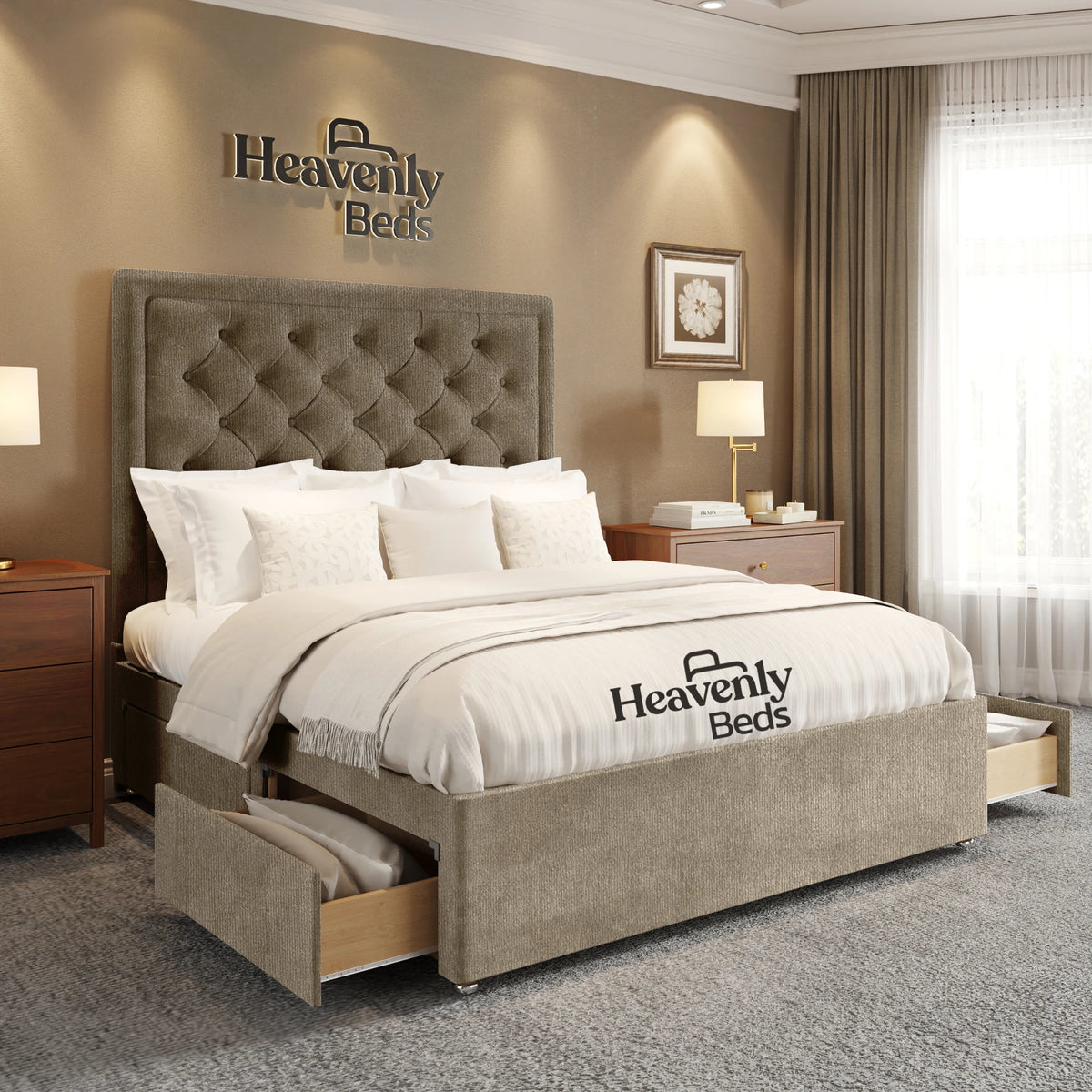 Nilson Divan Bed With Drawer Storage - Heavenlybeds