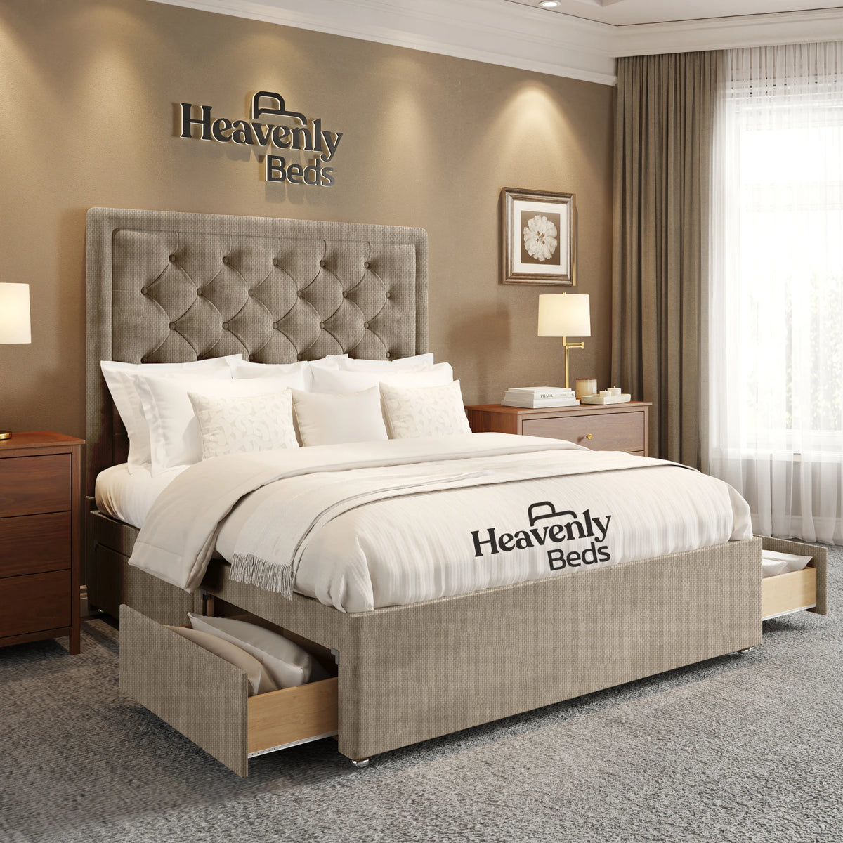 Nilson Divan Bed With Drawer Storage - Heavenlybeds