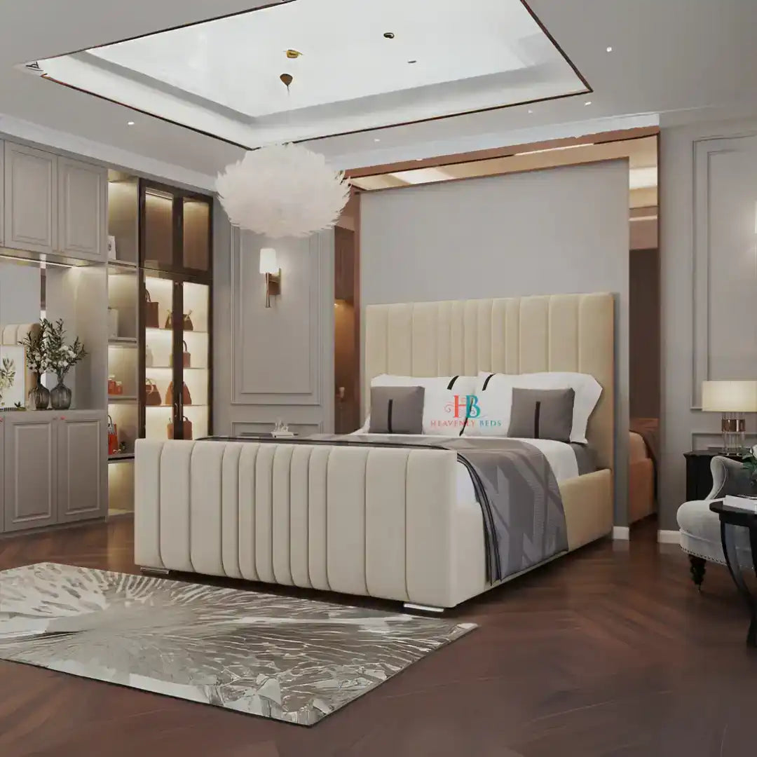 V-Panel Storage Bed Frame