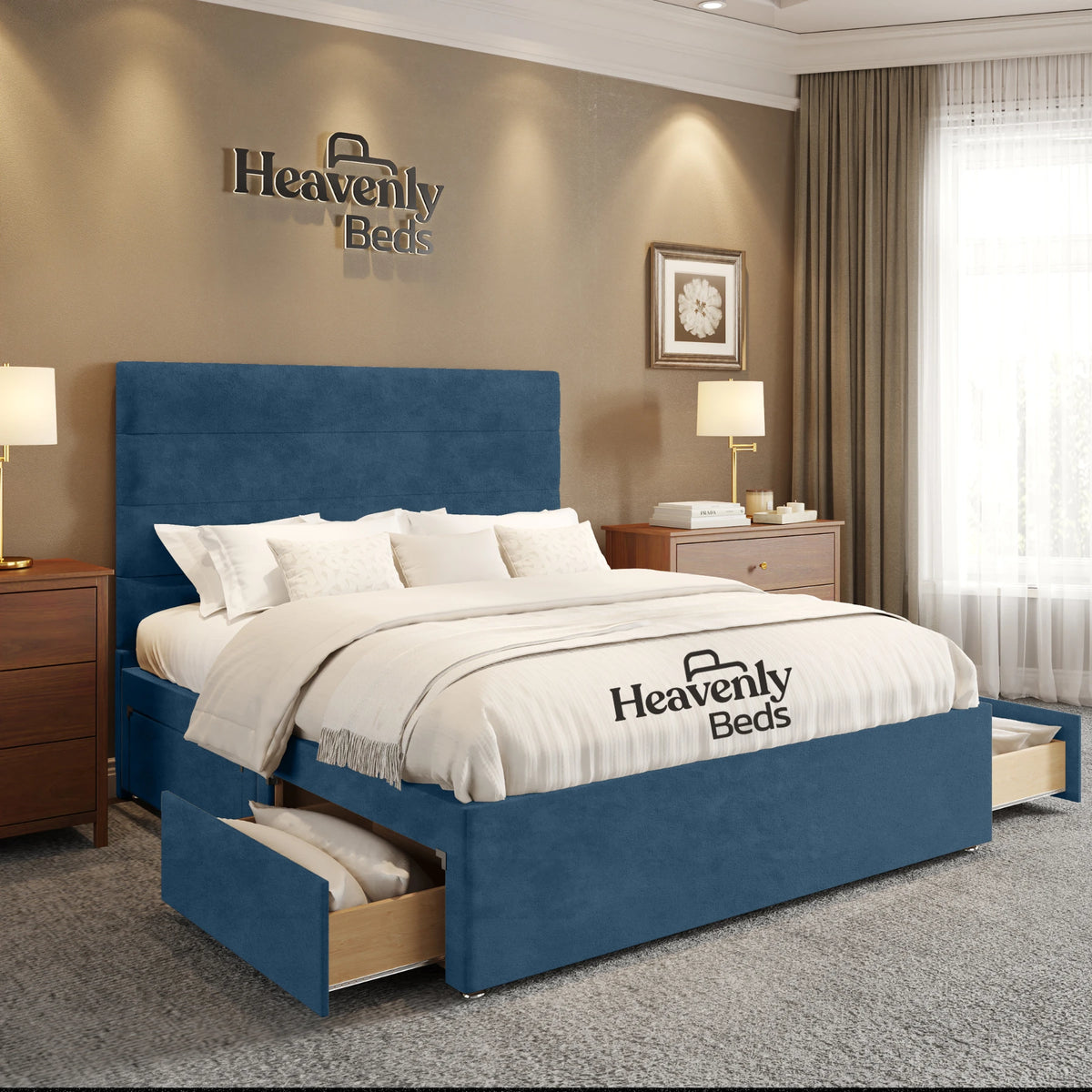 Rishley Divan Bed With Drawer Storage - Heavenlybeds