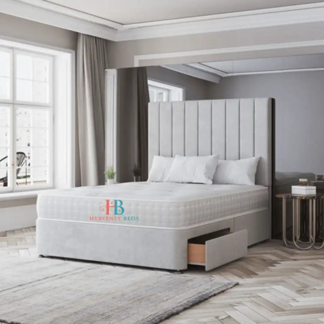 Scarlett Panel Divan Bed Set - Heavenlybeds