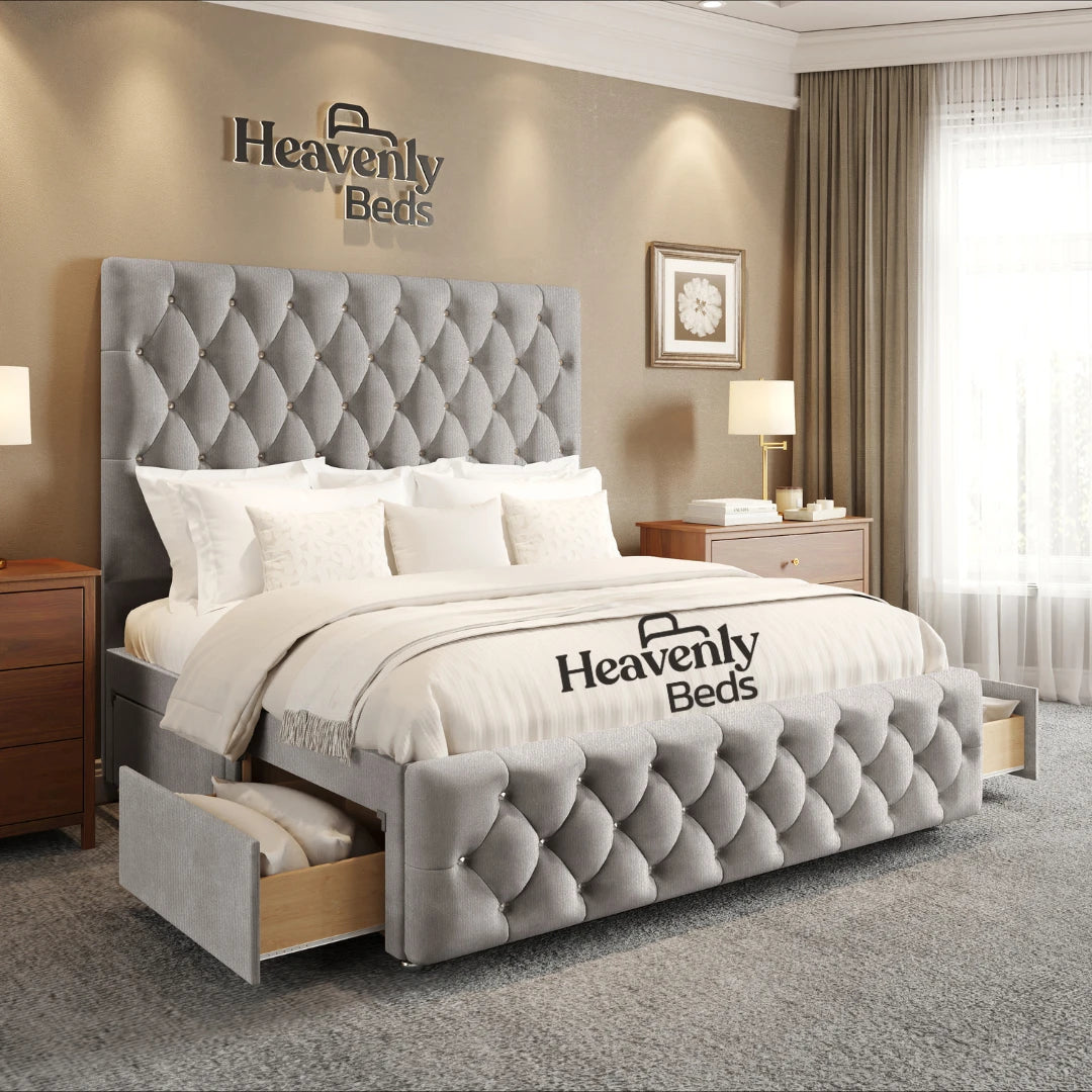 Velure Divan Bed With Drawer Storage - Heavenlybeds