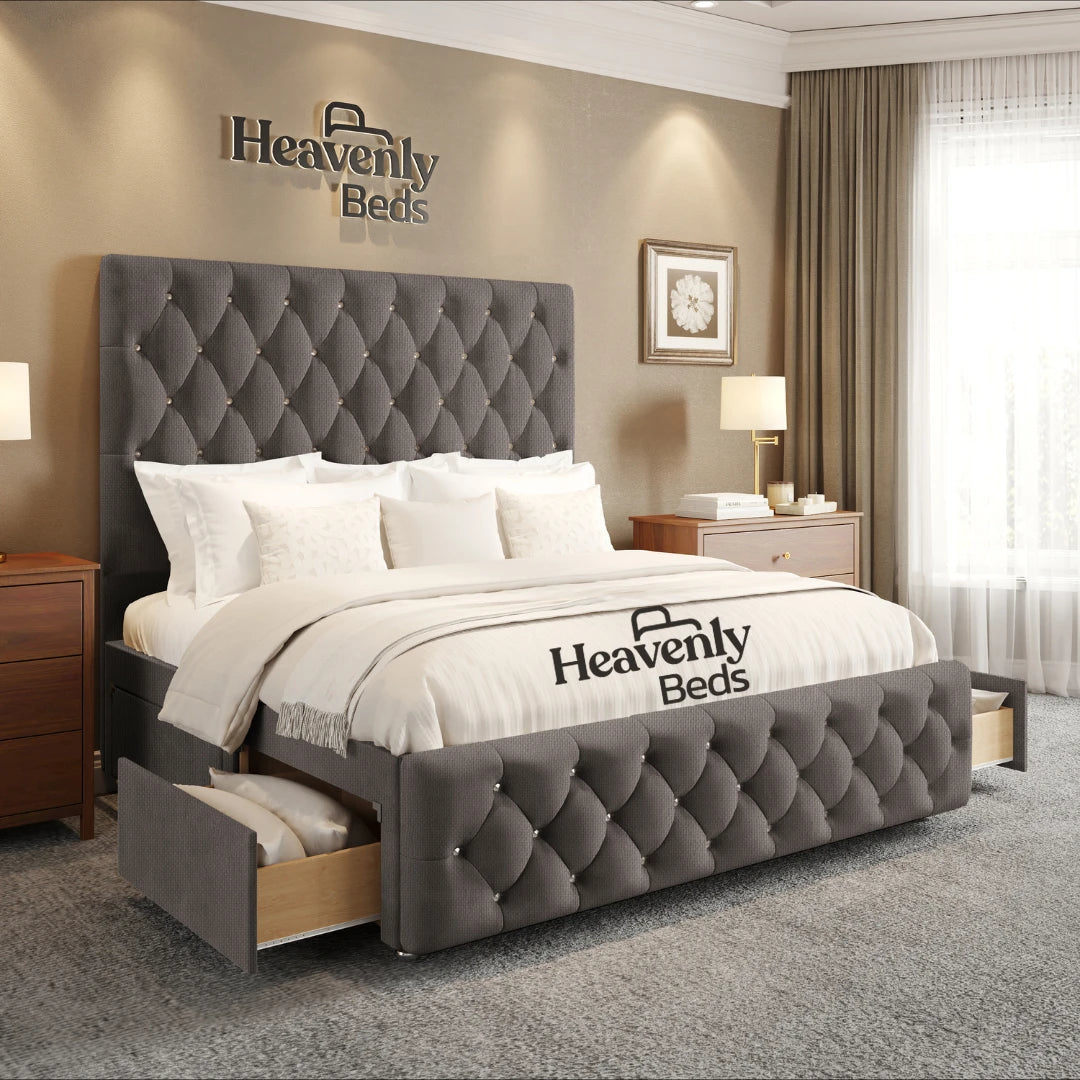 Velure Divan Bed With Drawer Storage - Heavenlybeds