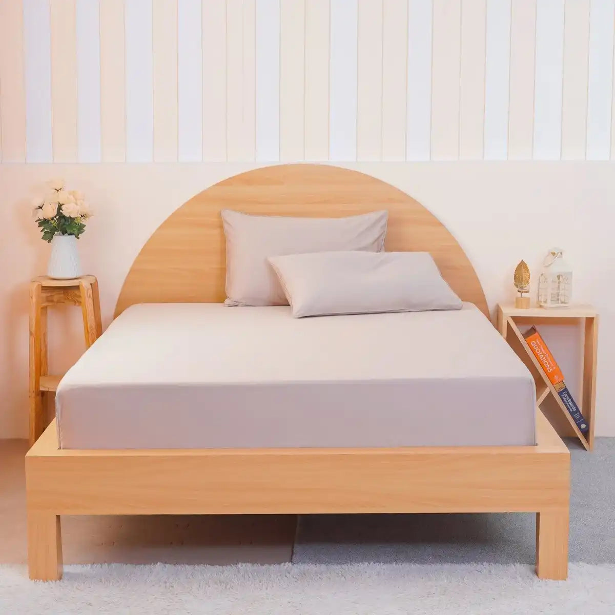 Ackly Bamboo - Beige Fitted Sheet