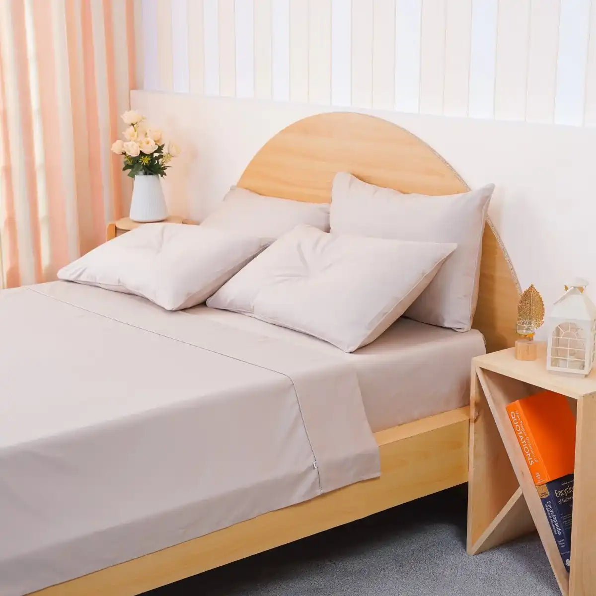 Ackly Bamboo - Beige Fitted Sheet