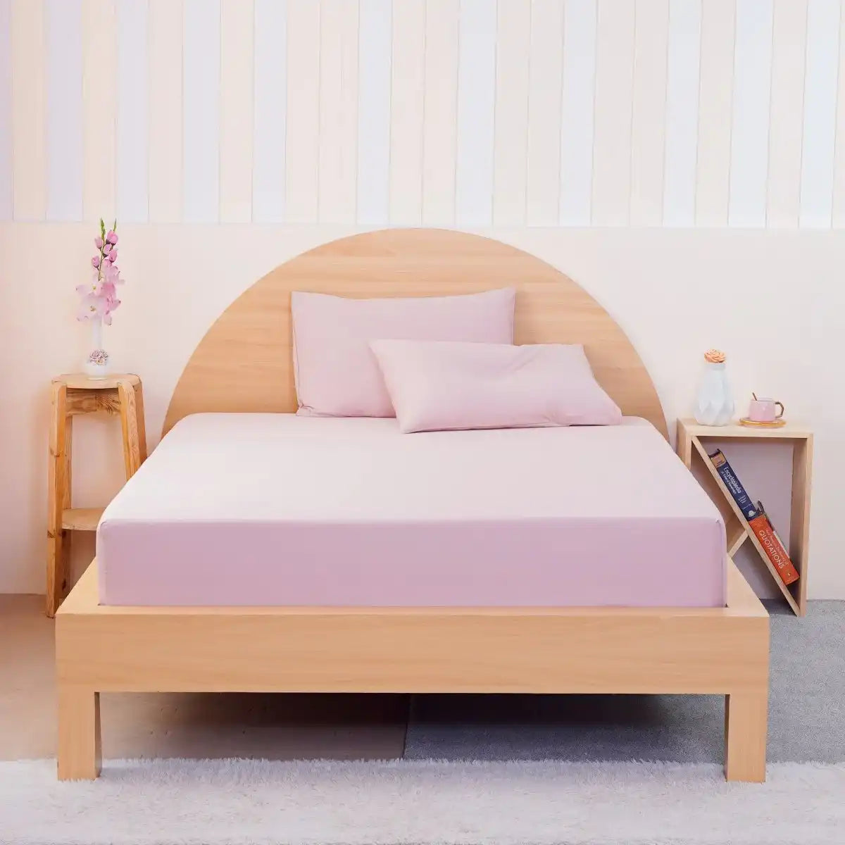 Ackly Bamboo - Blush Pink Fitted Sheet