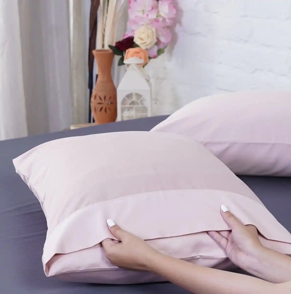 Ackly Bamboo - Blush Pink Pillowcases Pair