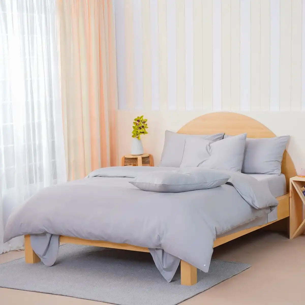 Ackly Bamboo - Dove Grey Duvet Cover