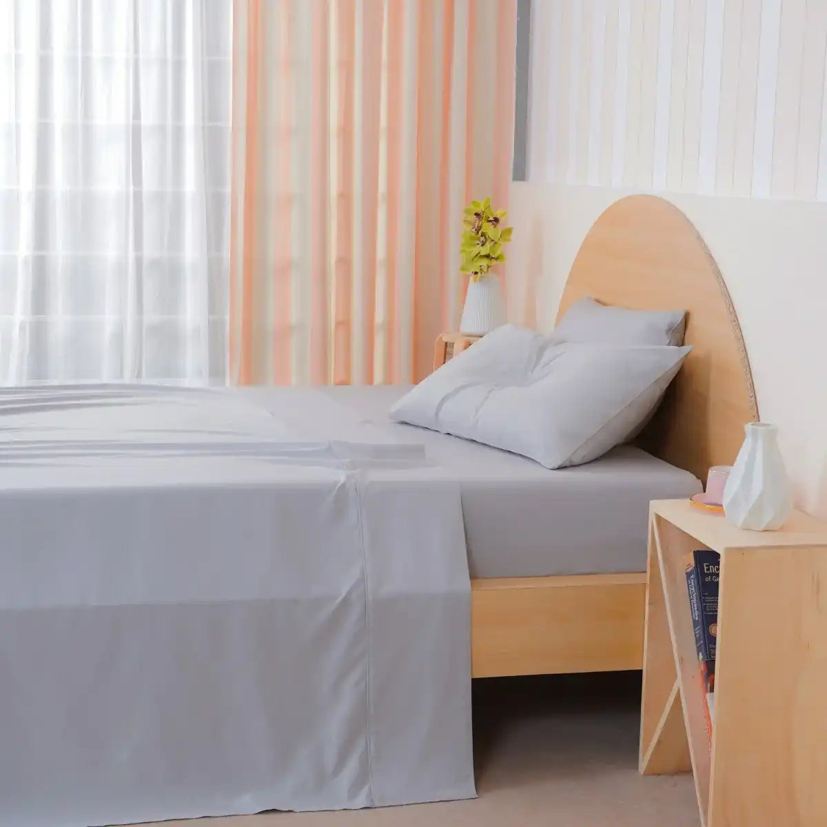 Ackly Bamboo - Dove Grey Pillowcases Pair