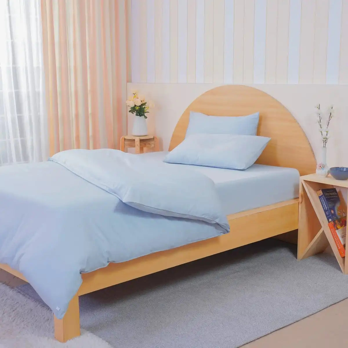 Ackly Bamboo - Sky Blue Duvet Cover