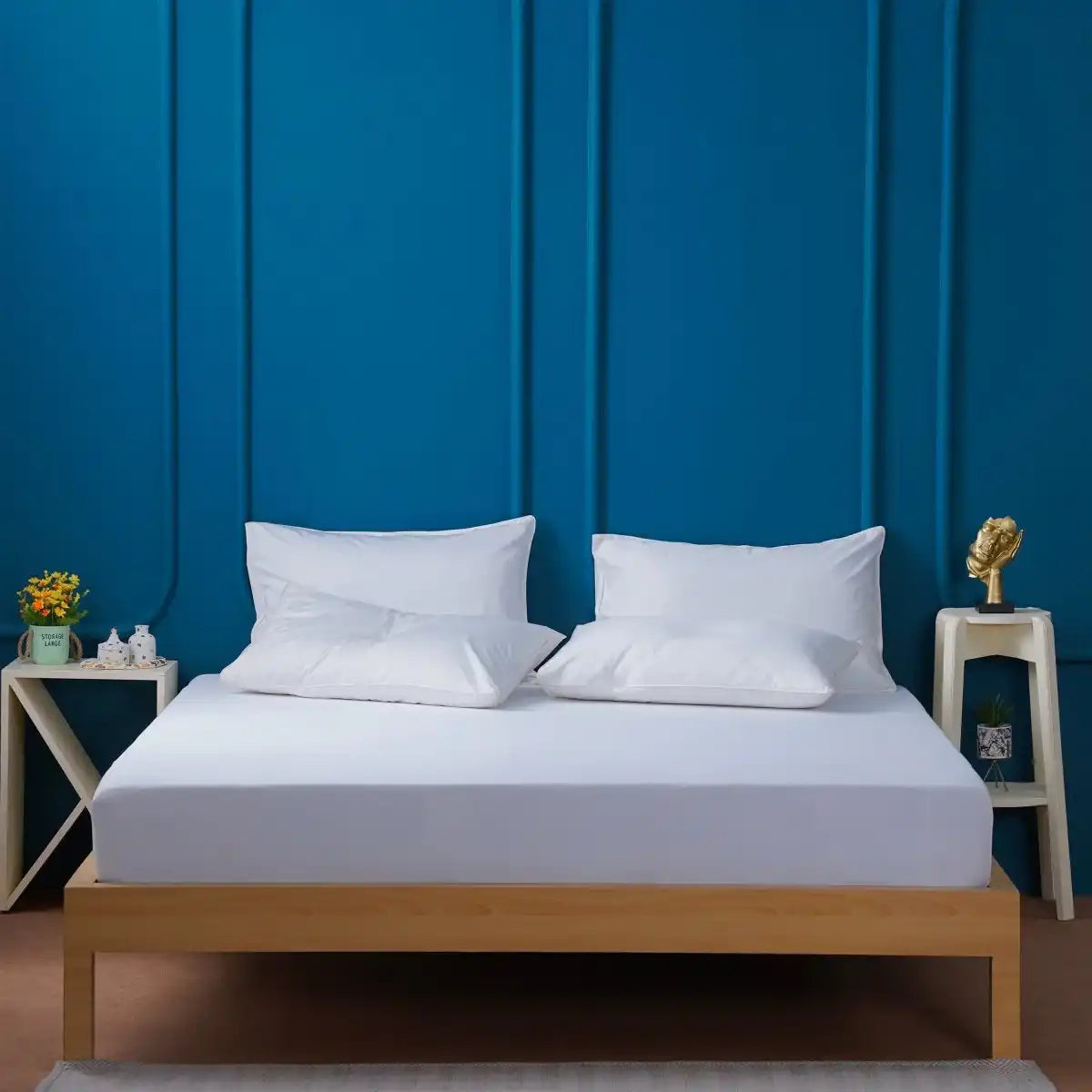 Ackly Bamboo - White Fitted Sheet