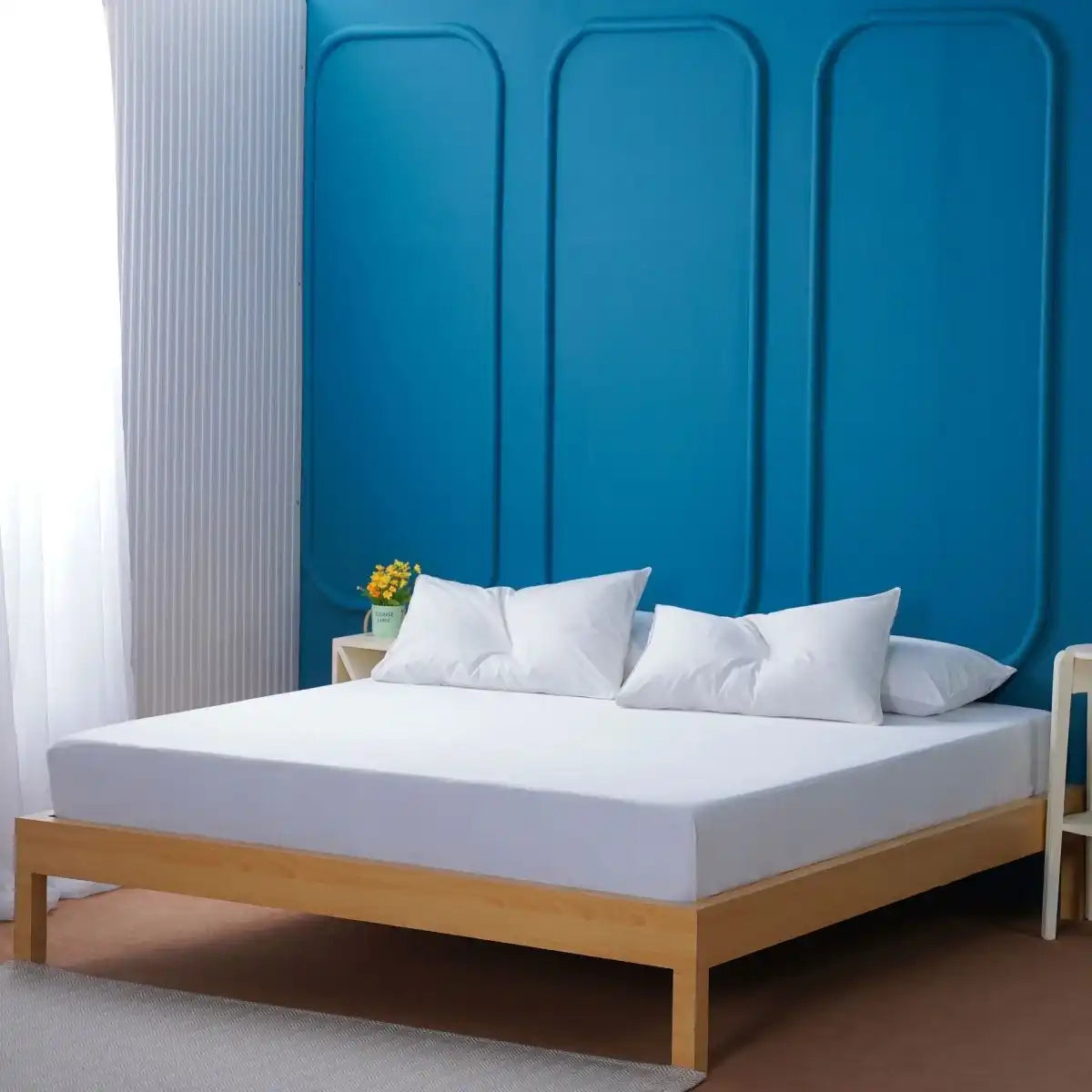 Ackly Bamboo - White Fitted Sheet