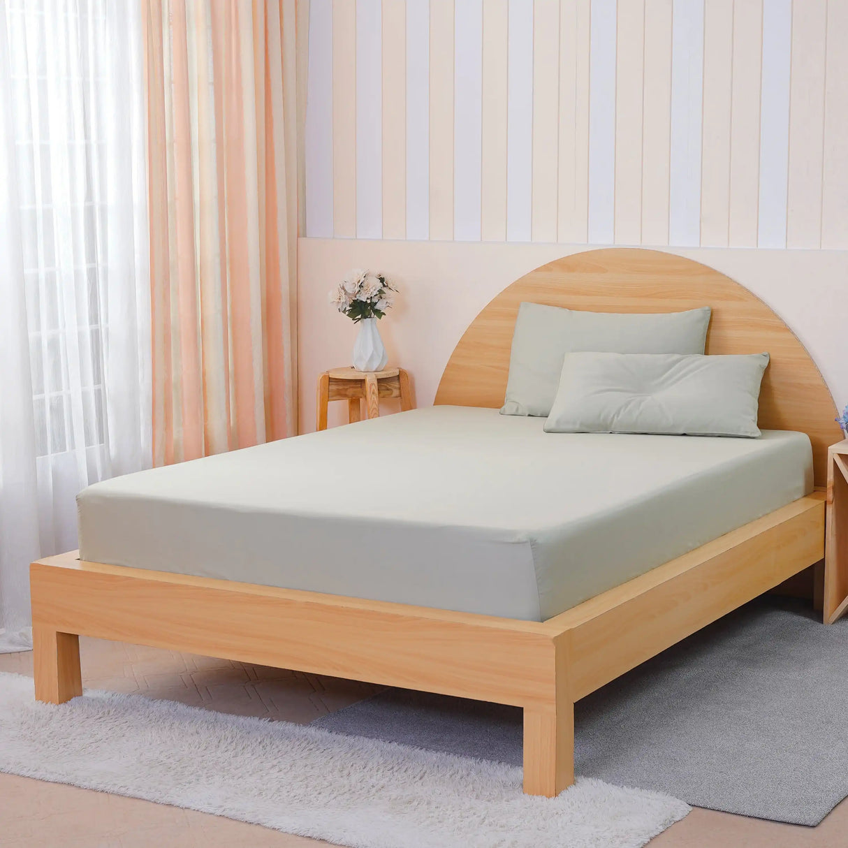 Ackly Bamboo - Sage Green Fitted Sheet