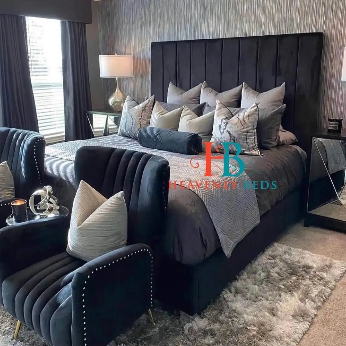 Midnight Black Frame + Ottoman/Divan storage option