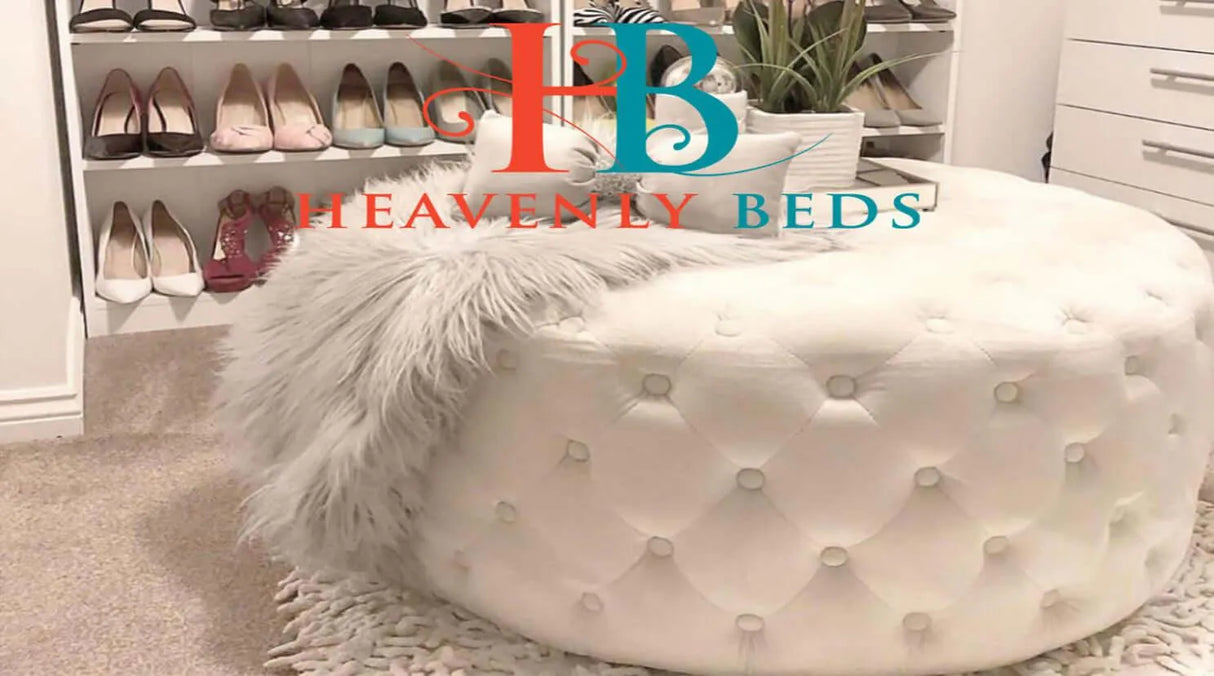 Millton Chesterfield Round Buttoned Pouffe