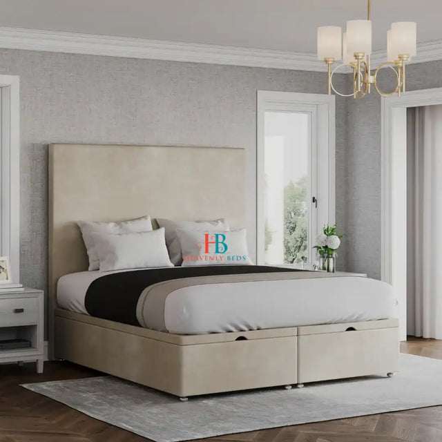 Turin Ottoman Kingsize Divan Bed - Heavenlybeds