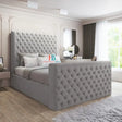 Blaze Buttoned TV Bed Frame - Heavenlybeds