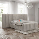 Hanam Bed Frame With Oversized Headboard - Heavenlybeds
