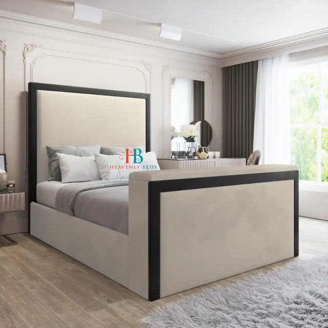 Medburn Upholstered TV Bed Frame - Heavenlybeds