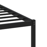 Metal Bed Frame without Mattress Brown Oak 90x190 cm Single