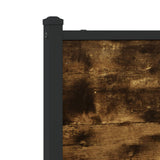 Metal Bed Frame without Mattress Smoked Oak 137x190 cm