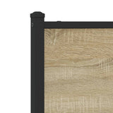 Metal Bed Frame without Mattress Sonoma Oak 120x200 cm