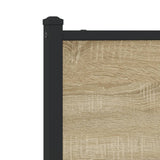 Metal Bed Frame without Mattress Sonoma Oak 80x200 cm