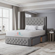 Jemima Divan Bed With Chesterfield Footboard - Heavenlybeds