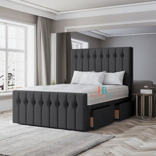 Sloane Divan Bed Available With 2/4 Drawer Storage - Heavenlybeds