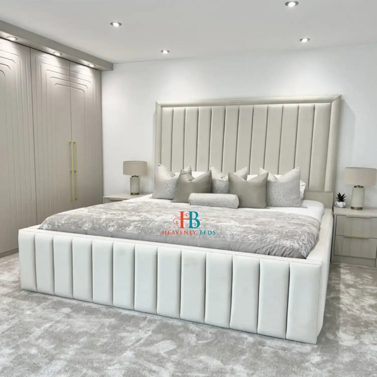 Heather Multi Panel Bed Frame