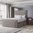 Harper Velvet Divan Bed Available With Storage Options - Heavenlybeds