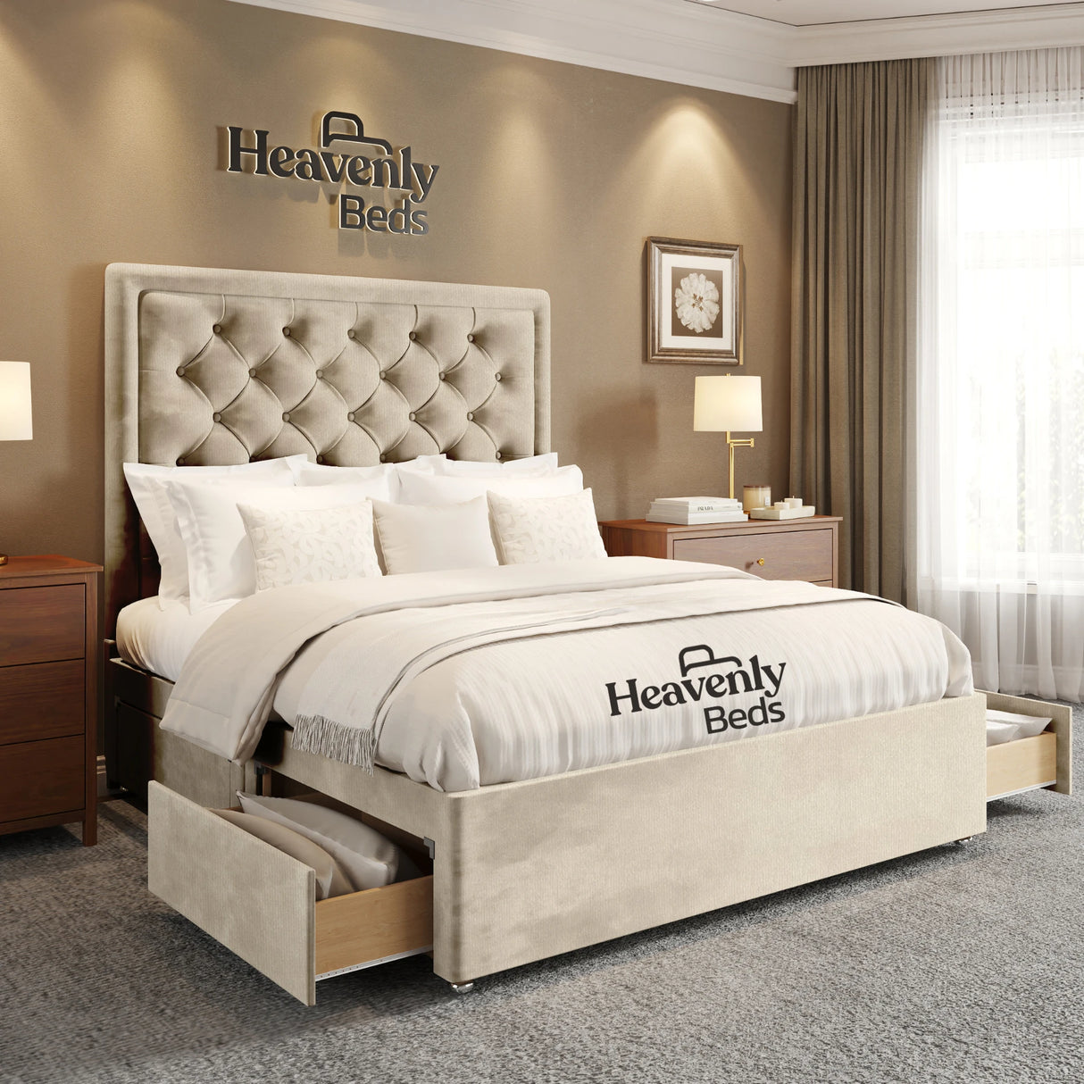Nilson Divan Bed With Drawer Storage - Heavenlybeds