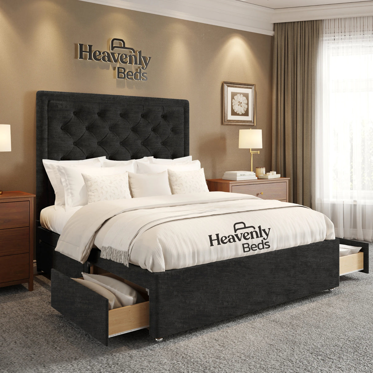 Nilson Divan Bed With Drawer Storage - Heavenlybeds
