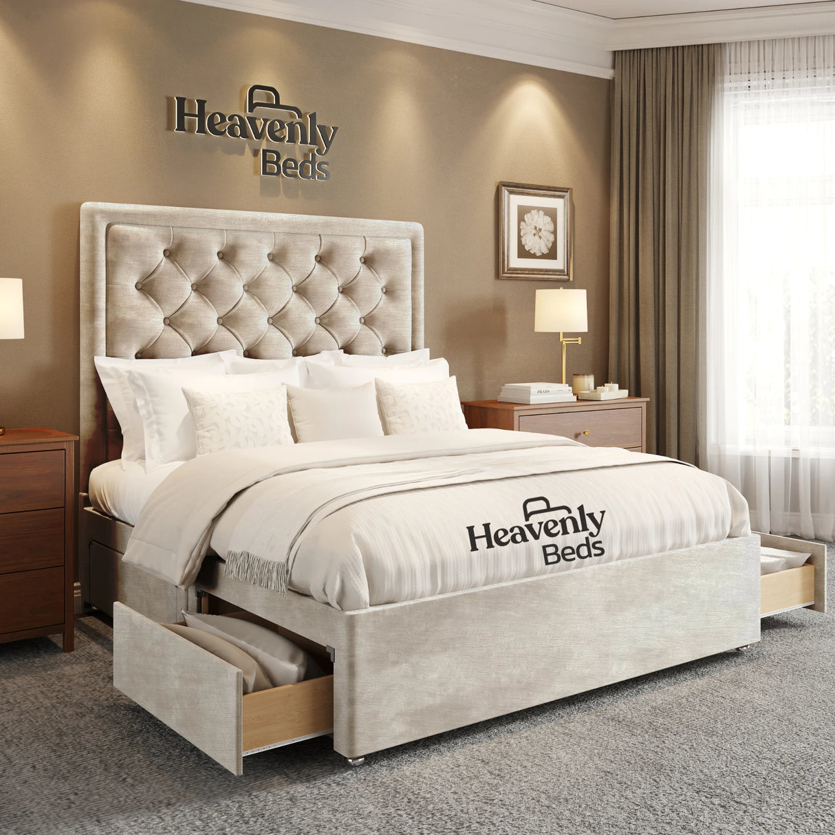 Nilson Divan Bed With Drawer Storage - Heavenlybeds
