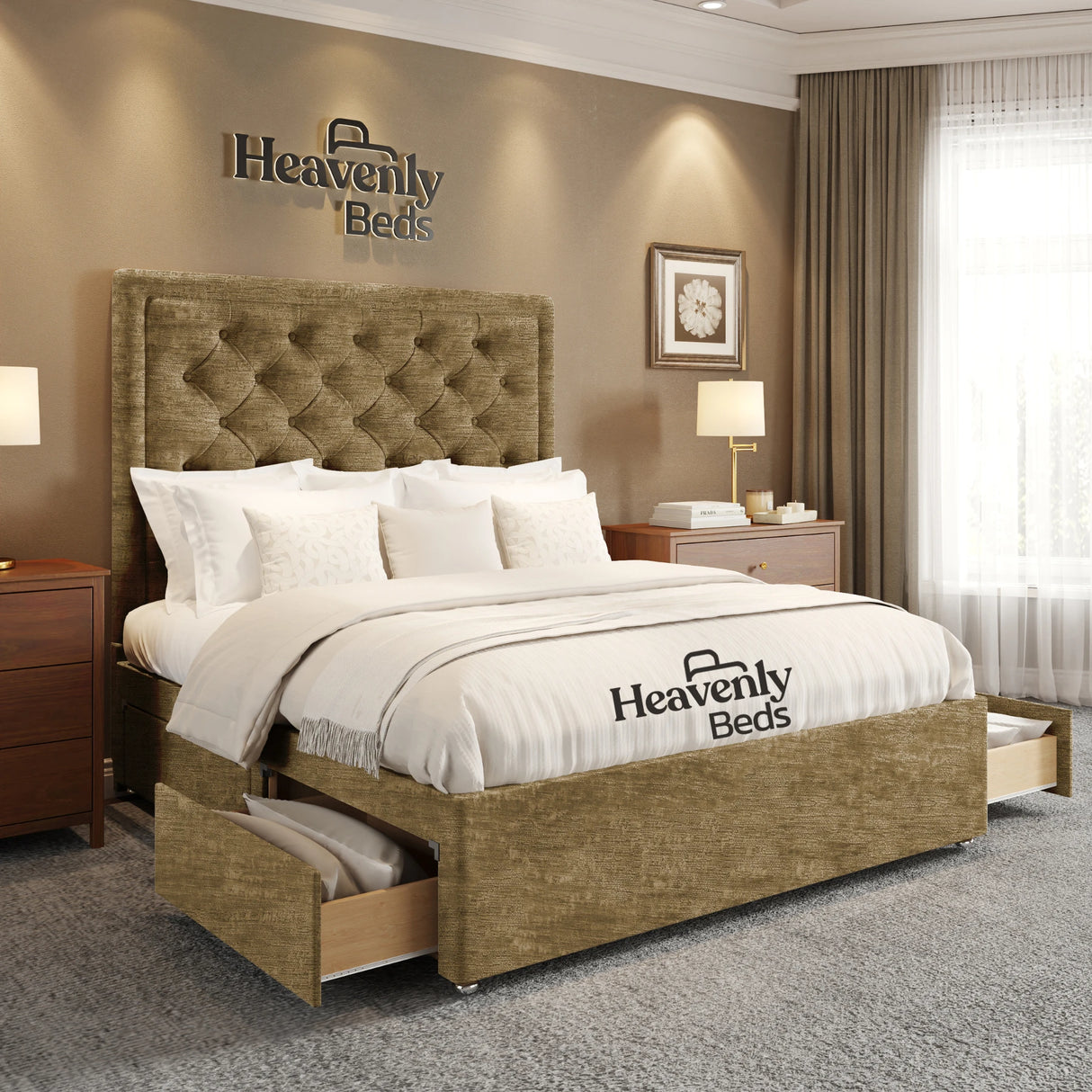 Nilson Divan Bed With Drawer Storage - Heavenlybeds