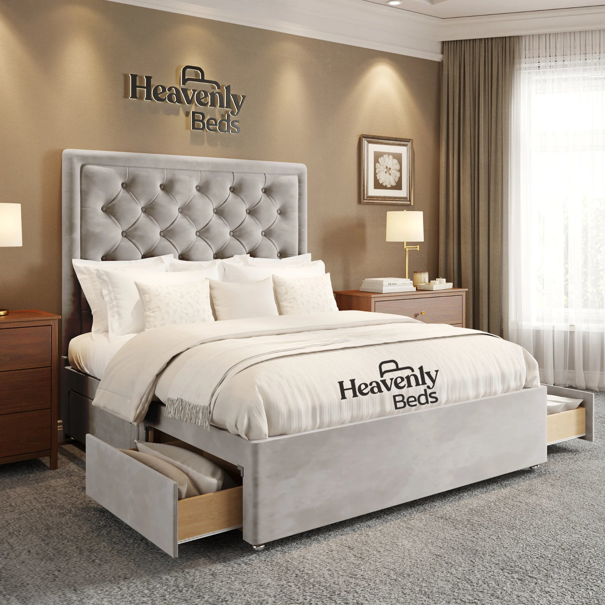 Nilson Divan Bed With Drawer Storage - Heavenlybeds
