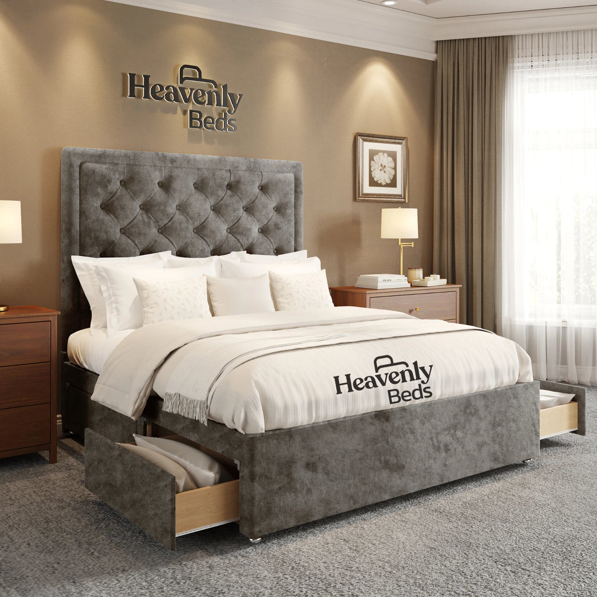 Nilson Divan Bed With Drawer Storage - Heavenlybeds