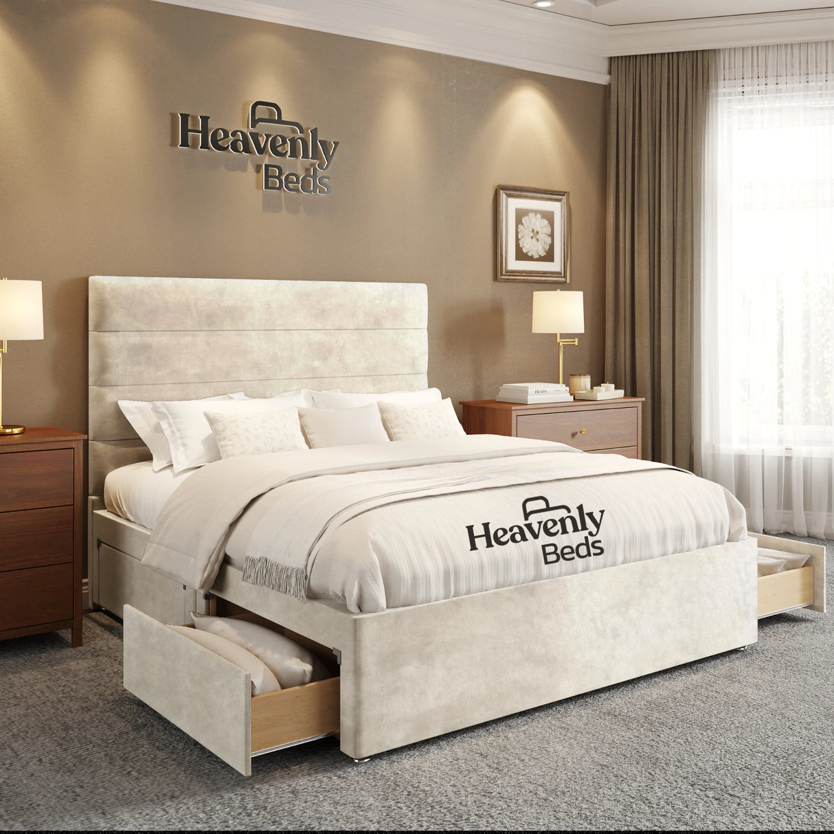 Rishley Divan Bed With Drawer Storage - Heavenlybeds