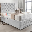 Gail Chesterfield Divan Bed With Buttoned Footboard - Heavenlybeds