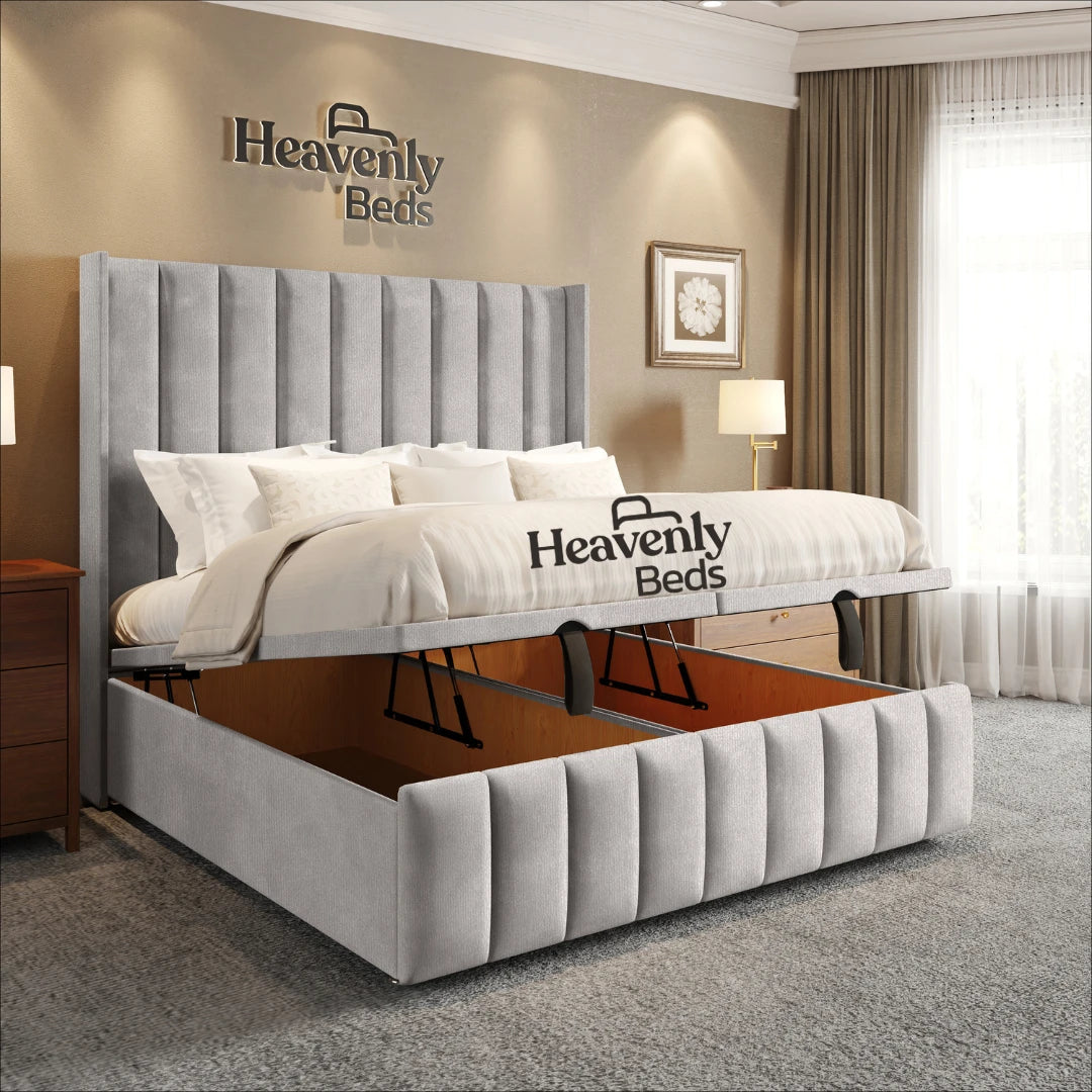 Slumio Wingback Divan Ottoman Bed