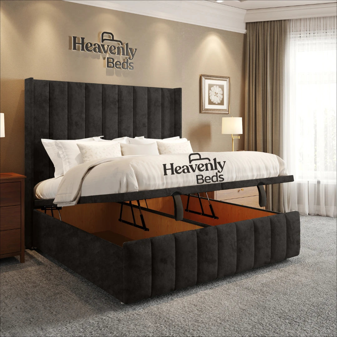 Slumio Wingback Divan Ottoman Bed