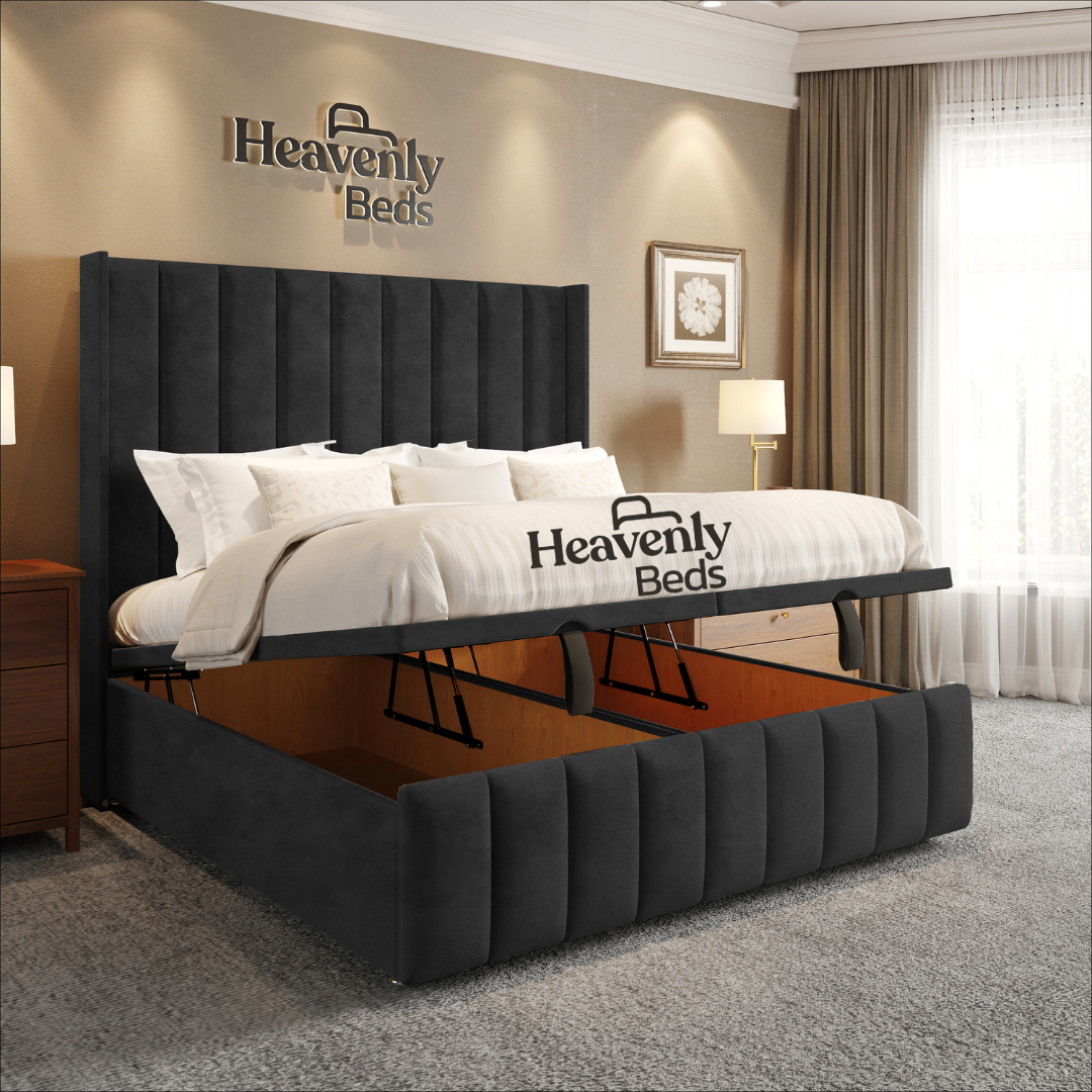 Slumio Wingback Divan Ottoman Bed