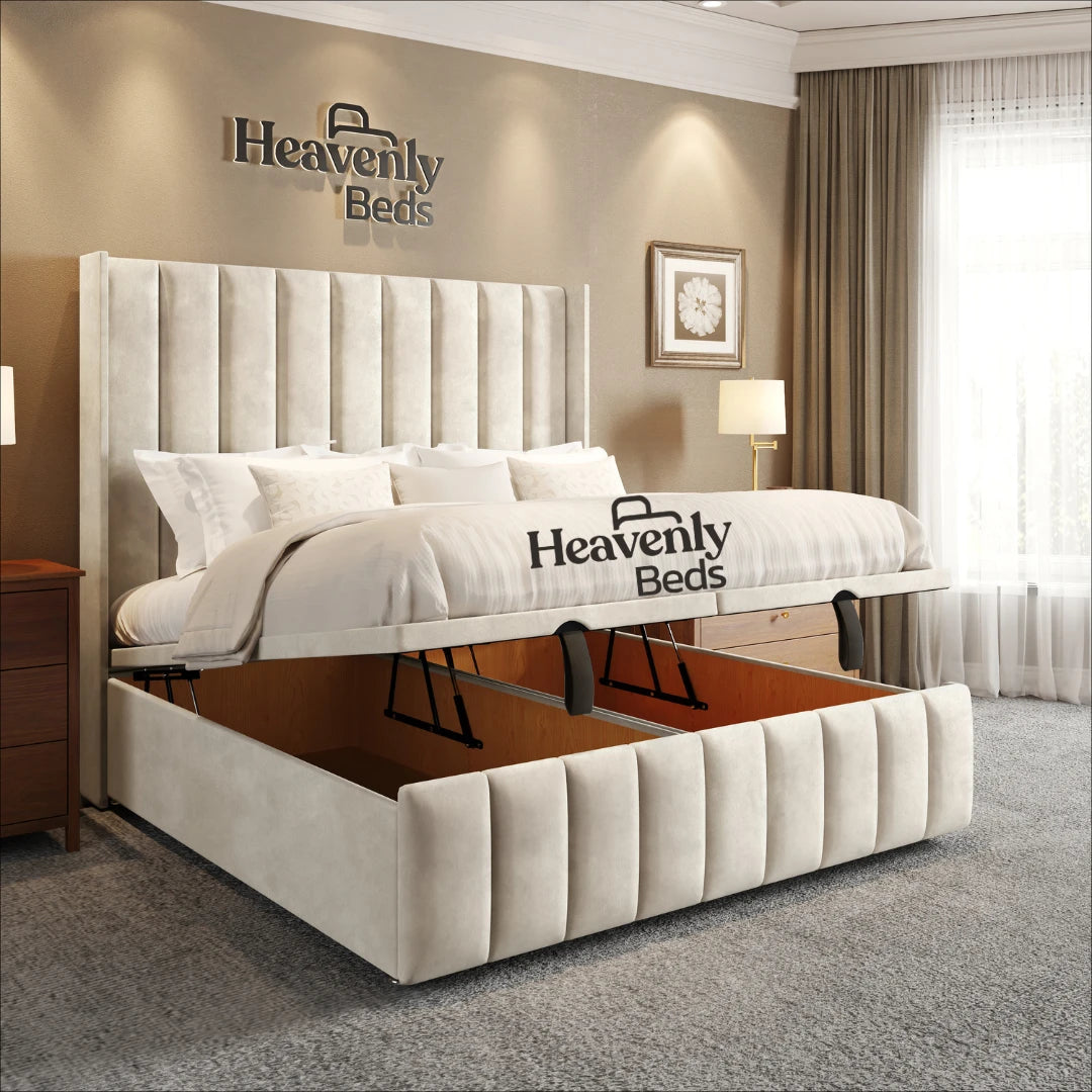 Slumio Wingback Divan Ottoman Bed