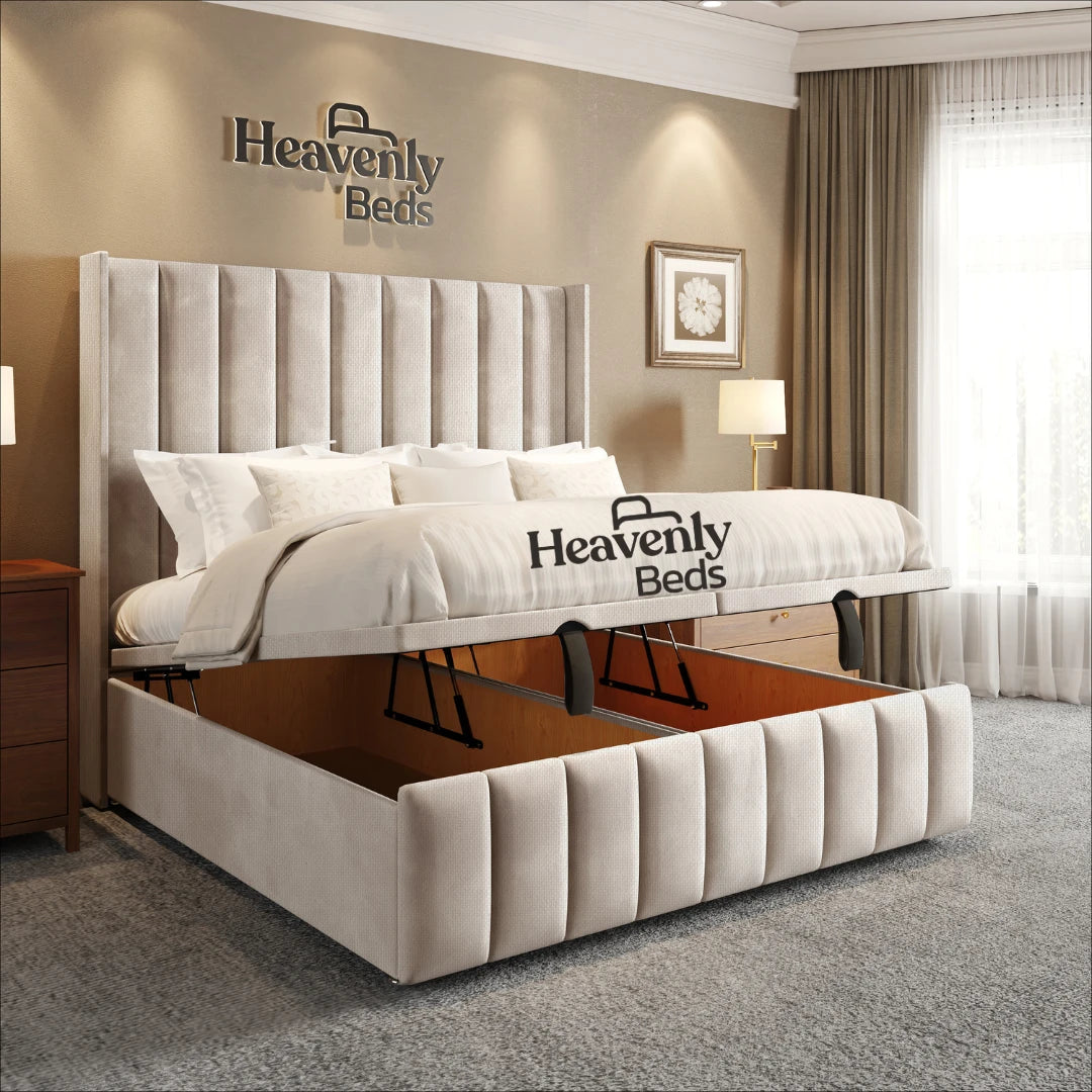 Slumio Wingback Divan Ottoman Bed